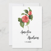 Elégante invitation de mariage (Dos)