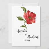 Elégante invitation de mariage (Dos)