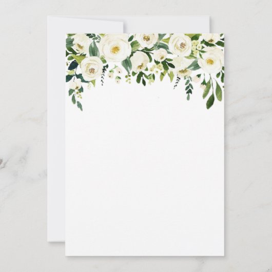 Elégante invitation de mariage (Dos)