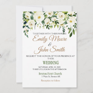 Elégante invitation de mariage