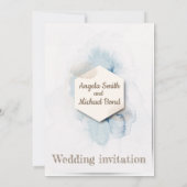 Elégante invitation de mariage (Dos)