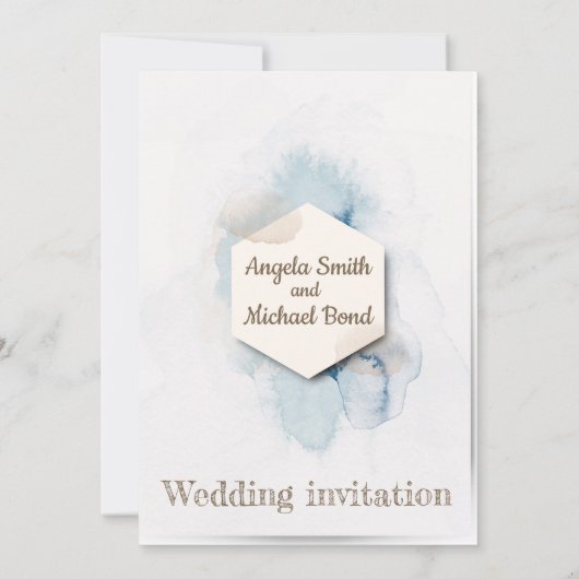 Elégante invitation de mariage (Dos)