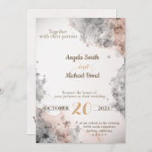 Elégante invitation de mariage (Devant / Derrière)