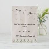 Elégante invitation de mariage (Debout devant)