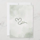 Élégante invitation de mariage à l'aquarelle flora (Dos)