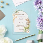 Elégante invitation de mariage acrylique personnal (Insitu (Mariage))