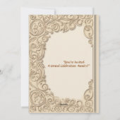 "Elégante invitation de mariage - Amour intemporel (Dos)