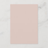 : Élégante invitation de mariage aux tons rose et (Dos)
