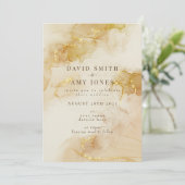 Elégante invitation de mariage avec arrière - plan (Debout devant)