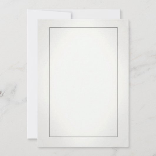 Elégante invitation de mariage avec blanc (Dos)