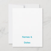 Élégante invitation de mariage avec QR code minima (Dos)