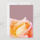 Elégante invitation de mariage avec Rose (Dos)