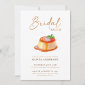 Élégante invitation de mariage bohème orange brûlé (Devant)