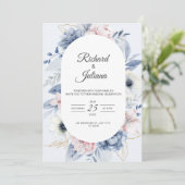 Elégante invitation de mariage : Célébrer l'amour  (Debout devant)