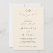 Élégante invitation de mariage chrétien avec verse (Devant)