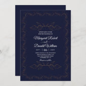 Elégante invitation de mariage de luxe (Devant / Derrière)