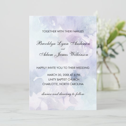 Elégante invitation de mariage de Pâques (Debout devant)