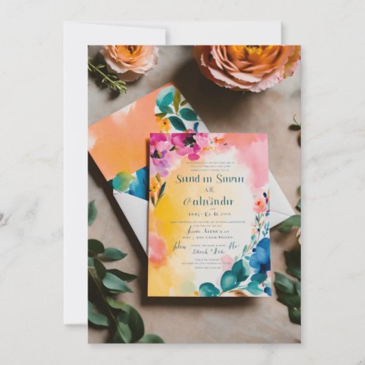 Elégante invitation de mariage d'hiver (Devant)