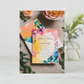 Elégante invitation de mariage d'hiver (Debout devant)