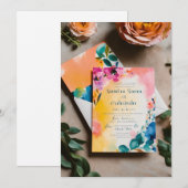 Elégante invitation de mariage d'hiver (Devant / Derrière)