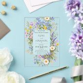 Élégante invitation de mariage en acrylique clair (Insitu (Mariage))