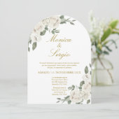 Elégante invitation de mariage en espagnol (Debout devant)