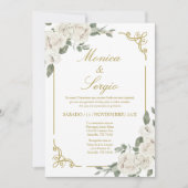 Elégante invitation de mariage en espagnol (Devant)