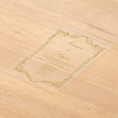 Elégante invitation de mariage en espagnol (Poser)