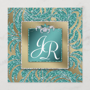 Élégante Invitation de mariage Feuille Florale Épe