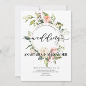 Elégante invitation de mariage. Invitation (Devant)