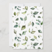 Elégante invitation de mariage. Invitation (Dos)