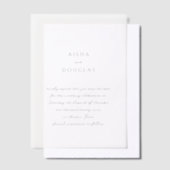 Élégante invitation de mariage manuscrite moderne  (Compenser)