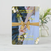 Élégante invitation de mariage modifiable (Debout devant)