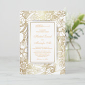 Elégante invitation de mariage musulman (Debout devant)