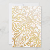 Elégante invitation de mariage musulman (Dos)