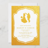 Elégante invitation de mariage - Parties scintilla (Devant)