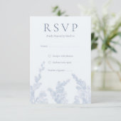 Elégante invitation de mariage RSVP botanique (Debout devant)