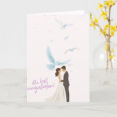 Élégante invitation de mariage Vous êtes invité! m (Fleur jaune)