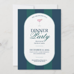 Élégante invitation de Noël à carreaux tartan vint