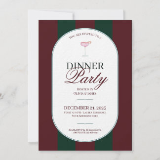Élégante invitation de Noël à carreaux tartan vint
