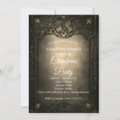 Elégante invitation de Noël gothique (Devant)