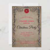 Elégante invitation de Noël gothique (Devant)