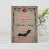 Elégante invitation de Noël gothique (Debout devant)