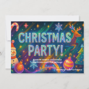 Elégante invitation de Noël - Holographique!