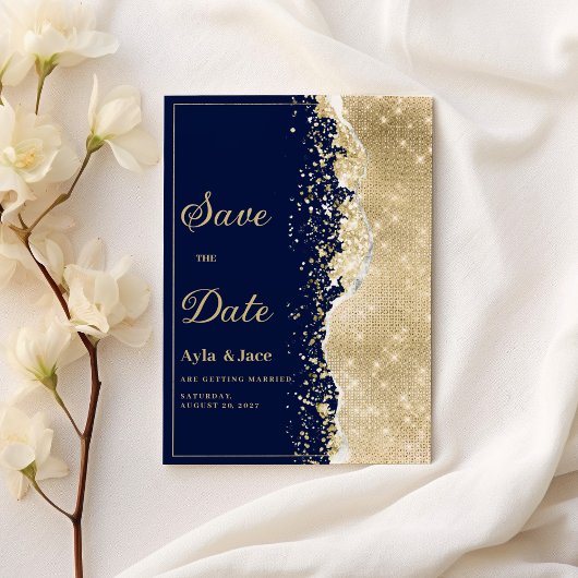 Élégante invitation de sauvegarde de date de maria