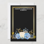 ÉLÉGANTE INVITATION D'OR NOIR SURPRISE (Dos)