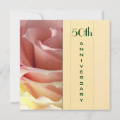 Élégante invitation du 50e anniversaire (Devant)
