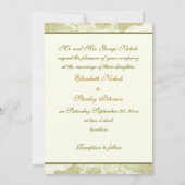 Elégante invitation du mariage de automne de la vi (Dos)