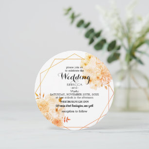 Elégante invitation florale