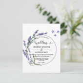 Élégante Invitation florale à la cérémonie mariage (Debout devant)